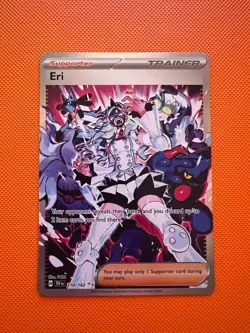 Pokémon Eri Scarlet Violet-Temporal Forces Holo Card 210/162 Sir Full Art - Image 1