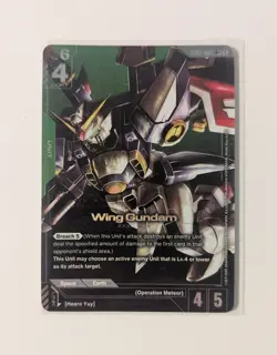 Wing Gundam Alternate Art Foil - ST02-001 LR+ NM - Gundam TCG Card Game - Image 1