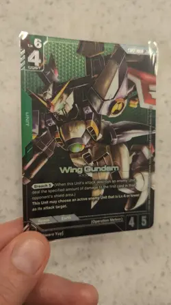 Wing Gundam Alternate Art Foil - ST02-001 LR+ NM - Gundam TCG Card Game - Image 2