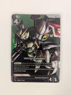 Wing Gundam Alternate Art Foil - ST02-001 LR+ NM - Gundam TCG Card Game - Image 3