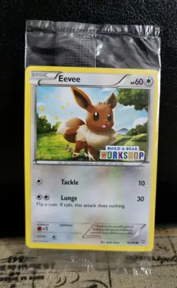 Sealed Pokemon Eevee Build a Bear Promo Card 63/98 - Image 1