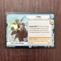 Star Wars Unlimited Twilight Of The Republic Yoda Leader Rare Card #004/257 - Image 3