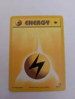 Lightning Energy 1st Edition Neo Genesis Pokemon Card 109/111 LP - Image 1