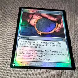 Amulet of Vigor Foil Magic Card Worldwake Artifact LP Condition MTG # 121/145 - Image 10