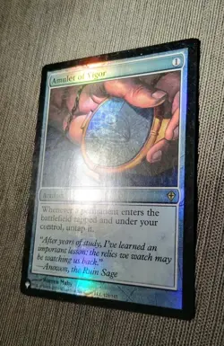 Amulet of Vigor Foil Magic Card Worldwake Artifact LP Condition MTG # 121/145 - Image 5