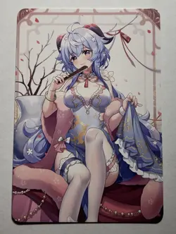SEXY HEROINE WAIFU Ganyu GENSHIN IMPACT ACG PREMIUM HOLOFOIL CARD NM - Image 2