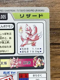 Pokemon Carddass Card Charmeleon File No.5 Bandai Pocket Monsters 1997 Japan - Image 13