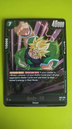 Broly BR Battle Dragon Ball Super Card Game FB02 096 Blazing Aura Holo Foil Rare - Image 1
