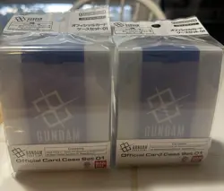 Gundam Card Game Official Card Case Set 01 deck box English Ver. New Sealed - Image 1