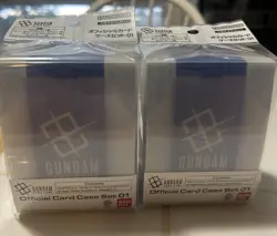 Gundam Card Game Official Card Case Set 01 deck box English Ver. New Sealed - Image 2