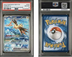 Pokemon TCG Zapdos EX #202151 Special Illustration Rare Card PSA 8 - Image 2