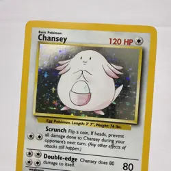 Vintage Base Set Chansey Pokemon Card WOTC Authentic 3/ 1999 Wizards - Image 3