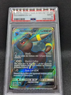 PSA 9 UMBREON GX 142/149 Full Art Sun & Moon Holo Rare Pokemon Card MINT - Image 5