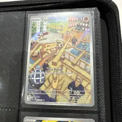 Pokemon Timburr Card 183/167 Twilight Masquerade Illustration Rare Full Art - Image 2