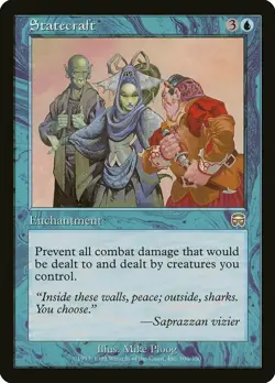 Statecraft Mercadian Masques NM Blue Rare MAGIC THE GATHERING CARD ABUGames - Image 1