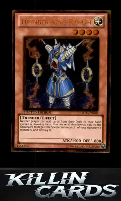 Thunder King Rai-Oh GLD3-EN020 Gold Rare Gold Series 3 YuGiOh Card NM - Image 1