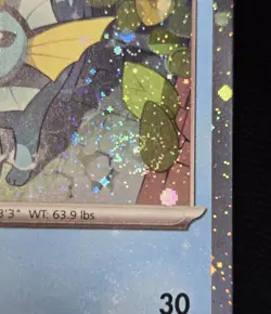 Pokemon TCG Vaporeon SVP 168 S&V Cosmos Holo SWIRL Black Star Promo Card - NM - Image 11