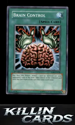 1st Edition Brain Control TLM-EN038 Super Rare The Lost Millennium YuGiOh Card L - Image 1