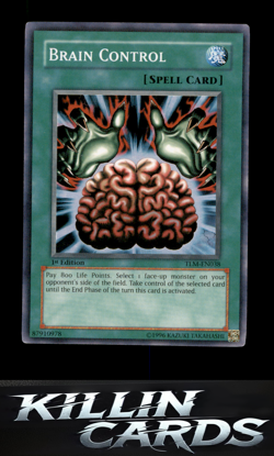 1st Edition Brain Control TLM-EN038 Super Rare The Lost Millennium YuGiOh Card L - Image 3