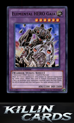 Elemental HERO Gaia CT08-EN011 Super Rare 2011 Collectors Tins YuGiOh Card NM - Image 3