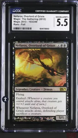 MTG NEFAROX OVERLORD OF GRIXIS FOIL 2012 CGC 5.5 - Image 1