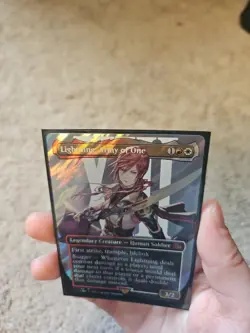 Lightning, Army of One (Borderless) (Surge Foil) (0545) MTG Final Fantasy Foil - Image 2
