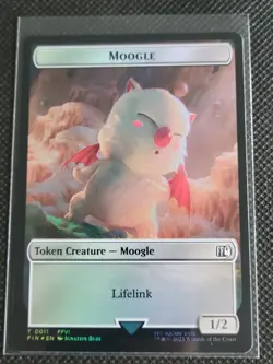 Hero (0004) | Moogle (0011) Double-Sided Token - Foil - MTG: Final Fantasy FIN - Image 2