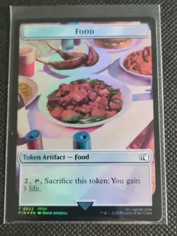 Hero (0003) || Food (0022) Double-Sided Token - Foil - MTG: Final Fantasy FIN - Image 2