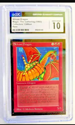 MTG Shivan Dragon 1993 Collectors Edition CGC 10 - Image 1