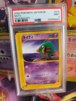 Pokemon Card Natu McDonald's Promo E Series 2002 Rare Japanese PSA 9 - Image 1