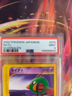 Pokemon Card Natu McDonald's Promo E Series 2002 Rare Japanese PSA 9 - Image 4