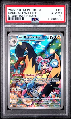 2025 POKEMON JTG EN-JOURNEY TOGETHER ILLUSTRATION RARE IONO'S KILOWATTREL PSA 10 - Image 1