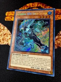 YUGIOH â€¢ ELEMENTAL HERO LIQUID SOLDIER â€¢ SECRET RARE â€¢ LDS3-EN103 â€¢ LIMITED â€¢ NM - Image 3