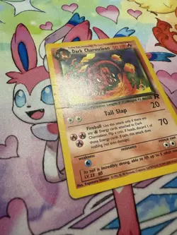 Dark Charmeleon 32/82 W Stamp Team Rocket Pokemon Card MP - Image 3