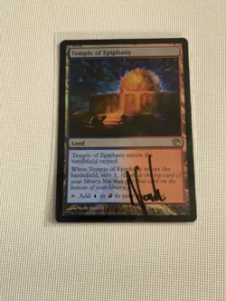 MTG FOIL Temple of Epiphany | Black Ink Artist signed Noah Bradley | NM MTG - Image 2