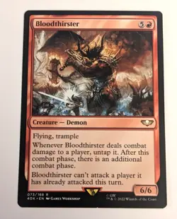 Bloodthirster, English Commander: Warhammer 40,000 MTG Magic - Image 1