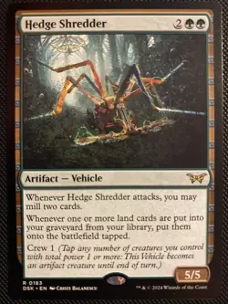 English - MTG Hedge Shredder - Duskmourn: House Of Horrors - Image 2