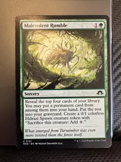 Malevolent Rumble Modern Horizons 3 Common - Image 2