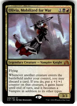 MTG - 1x Olivia Mobilized for War - Shadows Over Innistrad - NM - Image 3