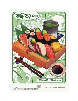 1x Oishii Food Token # 2012, Non-Foil, Secret Lair Drop, MTG NM - Image 1