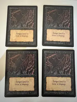 Magic the Gathering MTG Evil Presence Beta COND NM Playset (4) (Beta Bob) - Image 1