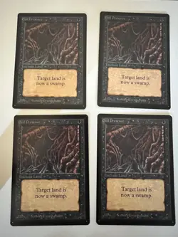 Magic the Gathering MTG Evil Presence Beta COND NM Playset (4) (Beta Bob) - Image 10