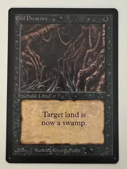 Magic the Gathering MTG Evil Presence Beta COND NM Playset (4) (Beta Bob) - Image 3