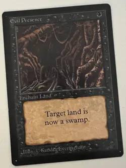 Magic the Gathering MTG Evil Presence Beta COND NM Playset (4) (Beta Bob) - Image 5