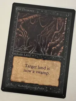 Magic the Gathering MTG Evil Presence Beta COND NM Playset (4) (Beta Bob) - Image 7