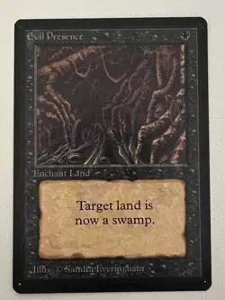 Magic the Gathering MTG Evil Presence Beta COND NM Playset (4) (Beta Bob) - Image 9