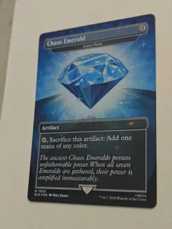 Magic The Gathering Sonic Secret Lair  Chaos Emerald Lotus Petal- Green 7031 - Image 7