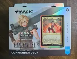 MTG Final Fantasy Cloud Collector’s Edition Limit Break Commander Deck In Hand - Image 1