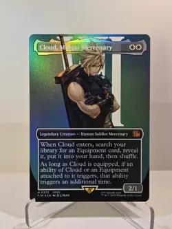 MTG Cloud, Midgar Mercenary (Borderless) Foil Final Fantasy Magic The Gathering - Image 5