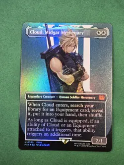 MTG Cloud, Midgar Mercenary (Borderless) Foil Final Fantasy Magic The Gathering - Image 7